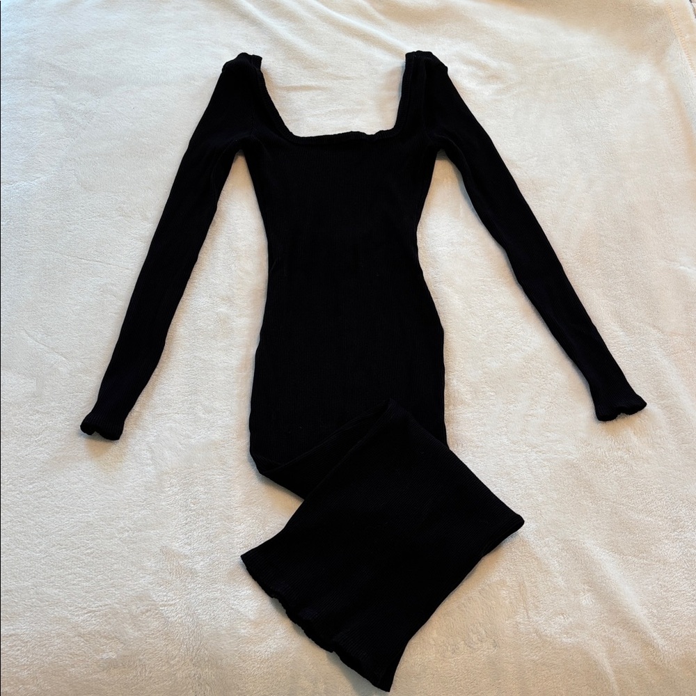 Fashion Nova Black Long Sleeve Dress